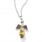 Two-Tone Christmas Angel Necklace - Avon