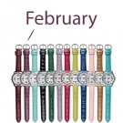February Pavé Bezel Birthstone Watch - Avon