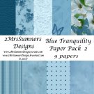 Blue Tranquility Paper Pack 2