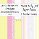 Sweet Baby Girl Paper Pack 1
