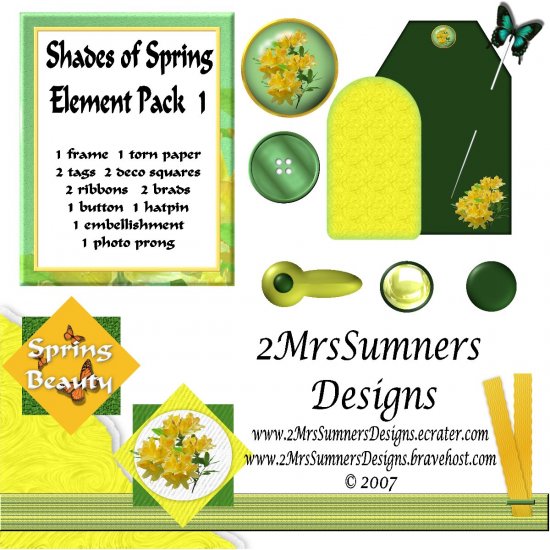 Shades of Spring Element Pack 1
