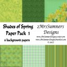 Shades of Spring Paper Pack 1