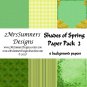 Shades of Spring Paper Pack 2
