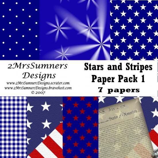Stars and Stripes Paper Pack 1