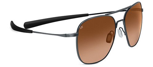 Serengeti Aerial Shiny Gunmetal Sunglasses