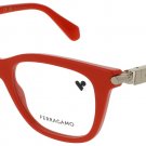 SALVATORE FERRAGAMO SF2973-600-50 Eyeglasses Eye Glasses 600 RED Authentic New 5