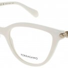 SALVATORE FERRAGAMO SF2974-103-52 Eyeglasses Eye Glasses 103 IVORY Authentic New