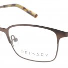 PRIMARY PK124-BROWN-45 Eyeglasses Eye Glasses Brown Brown Authentic New KIDS