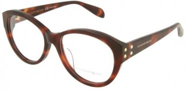 ALEXANDER MCQUEEN AM0053OA-002 Eyeglasses Eye Glasses 002 HAVANA Authentic New 5