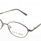 OPTIKA OM-120-BRN-48 Eyeglasses Eye Glasses BRN BROWN Authentic New 48mm Unisex OPTIKA OM-120-BRN-48 Eyeglasses Eye Glasses BRN BROWN Authentic New 48mm Unisex