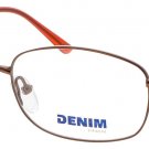 DENIM 161-0JDD-50 Eyeglasses Eye Glasses 0JDD BROWN Authentic New 50mm UNISEX