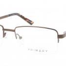 PRIMARY 1132BRN-55 Eyeglasses Eye Glasses BRN BRN Authentic New 55mm UNISEX