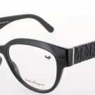 SALVATORE FERRAGAMO SF2957E-001-54 Eyeglasses Eye Glasses 001 BLACK Authentic Ne