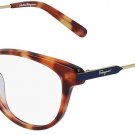 SALVATORE FERRAGAMO SF285221452 Eyeglasses Eye Glasses 214 HAVANA Authentic New