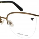 SALVATORE FERRAGAMO SF2227-730-56 Eyeglasses Eye Glasses 730 AMBER Authentic New