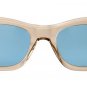 Garrett Leight WOZ Sunglasses Sun Glasses Transparent Brown Blue Lenses  New