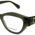 SALVATORE FERRAGAMO SF2982-320-52 Eyeglasses Eye Glasses 320 TRANSPARENT Authent