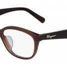 SALVATORE FERRAGAMO SF2857A21053 Eyeglasses Eye Glasses 210 BROWN Authentic New