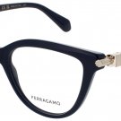 SALVATORE FERRAGAMO SF2974-414-52 Eyeglasses Eye Glasses 414 BLUE Authentic New