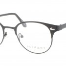 PRIMARY PN122-BLACK-49 Eyeglasses Eye Glasses DARK BLACK DARK Authentic New 49mm