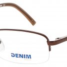 DENIM 136-01D1-52 Eyeglasses Eye Glasses 01D1 HAVANA Authentic New 52mm UNISEX