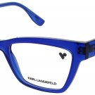 KARL LAGERFELD KL6135-400-53 Eyeglasses Eye Glasses 400 BLUE Authentic New 53mm