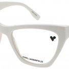 KARL LAGERFELD KL6171-105-54 Eyeglasses Eye Glasses 105 WHITE Authentic New 54mm
