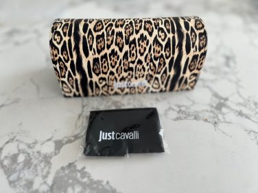Just Cavalli Sunglasses Sun Glasses Eyeglasses Case Animal Print