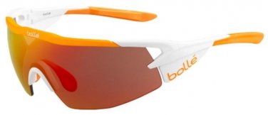 BOLLE AEROMAX-WHITE-MATTE-FLUO-ORANGE-TNS-FIRE Sunglasses Sun Glasses WHITE MATT