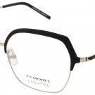 LIGHTEC-MOREL LIGHTEC-30199L-ND05-51 Eyeglasses Eye Glasses ND05 BLACK/GOLD Auth