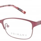 PRIMARY PK128-BURGUNDY-46 Eyeglasses Eye Glasses Burgundy Burgundy Authentic New