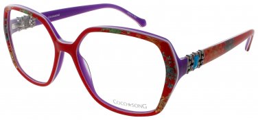 COCO SONG OTHER-SIDE-CV224.03-09 Eyeglasses Eye Glasses C03 RED Authentic New 55