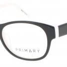 PRIMARY PK142-BLACK/WHITE-48 Eyeglasses Eye Glasses Black Black Authentic New KI