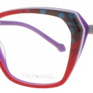 COCO SONG HOPE-VILLAGE-CV213.02-09 Eyeglasses Eye Glasses C02 RED Authentic New