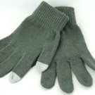 Two fingers touch screen wool gloves - GRAY