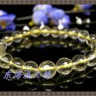 128 facets of the natural yellow crystal bracelet 8MM