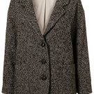 TOPSHOP Tweed Drop Arm Boyfriend Coat UK14/42/10 BNWT