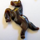 Horse pendant hand carved agate