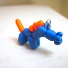 Blue/Orange Balloon Animal Horse Pendant