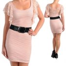 SMALL Pretty in Peach Mini Dress