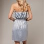 SMALL SKY DRAPE FRONT DRESS
