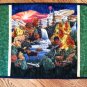 Wildlife mini quilted landscape wall hanging