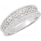 14k White Gold 3/4tw Diamond Anniversary Ring - 69496