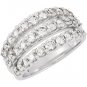 14k White Gold 2ctw Diamond Anniversary Fashion Ring - 69494