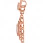 14k Rose Gold Genuine Morganite & Pink Tourmaline Pendant - 69684