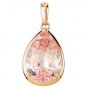 14k Rose Gold Genuine 5.0ct Morganite Pendant - 68557