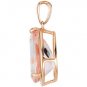 14k Rose Gold Genuine 5.0ct Morganite Pendant - 68557