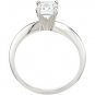 14k White Gold 0.40ct Natural Emerald Cut Diamond Engagement Ring - 150518-040-VS1/VS2 - JK