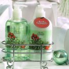 Winter Forest Hand Soap & Hand Lotion with Chrome Caddy