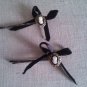 Regency Cameo and Bow Bobby pins